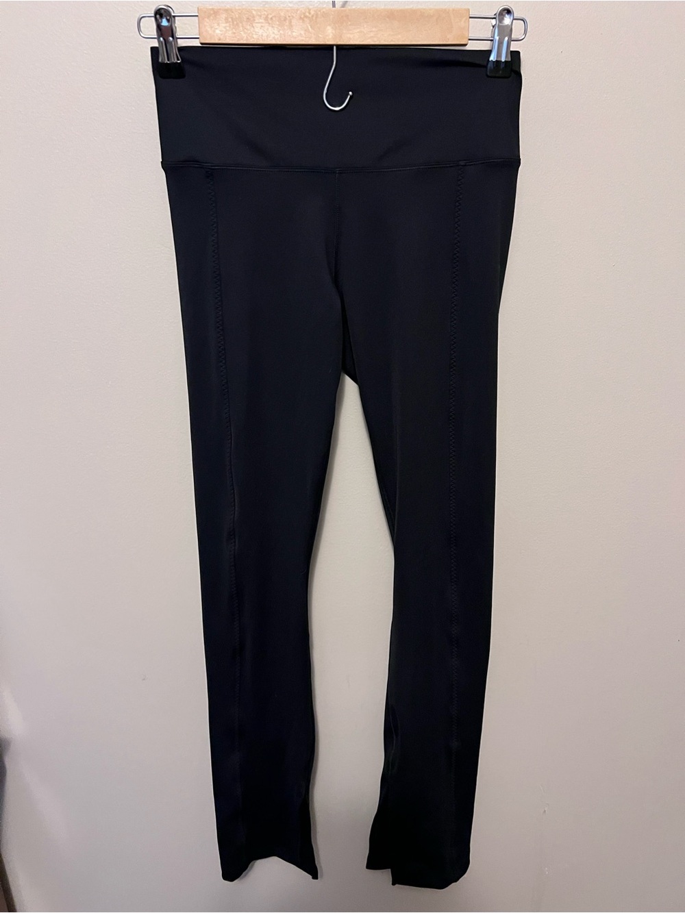 Nike One Black High-Waist split hem Leggings with Wide Waistband size M